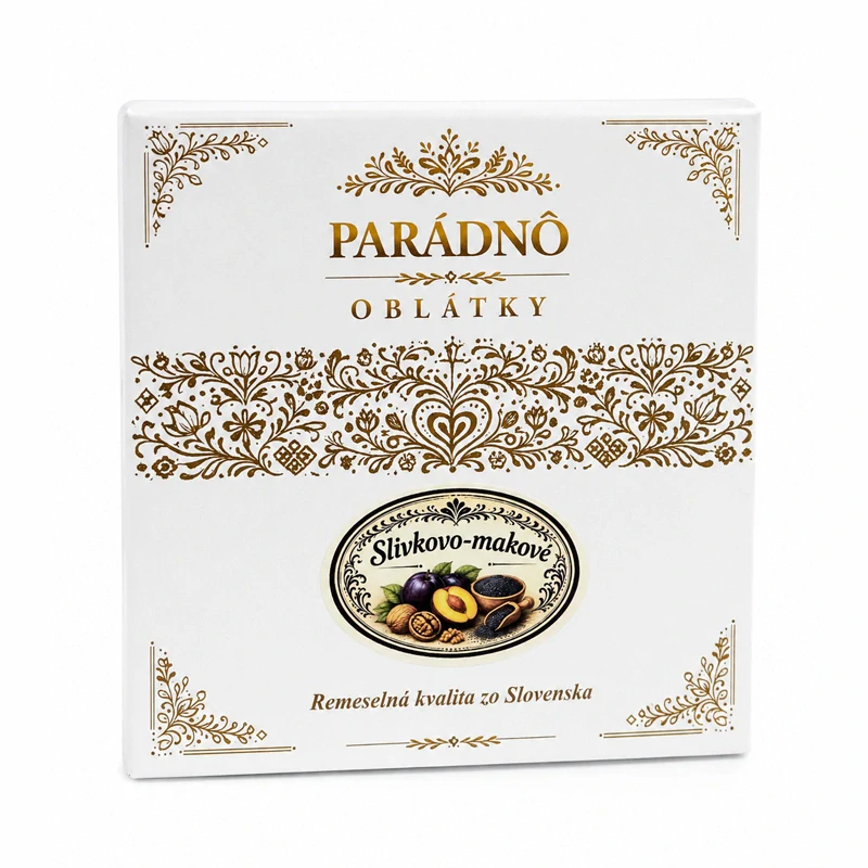 Parádnô oblátky slivkovo-makové