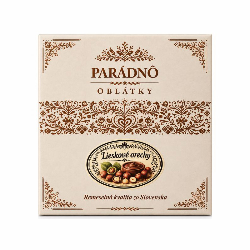 Parádnô oblátky s lieskovoorieškovou náplňou