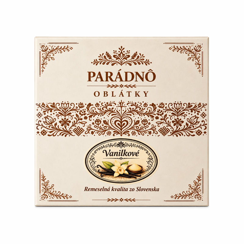 Parádnô oblátky vanilkové